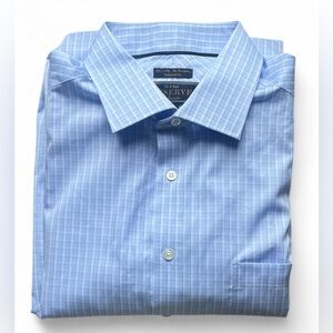 Jos. A. Bank Men’s Collared Dress Shirt Long Sleeve Reserve Collection 17 Neck